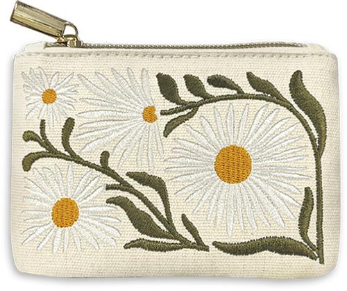 Lady Jayne Daisy Embroidered Coin Purse-Moda Fabrics-My Favorite Quilt Store