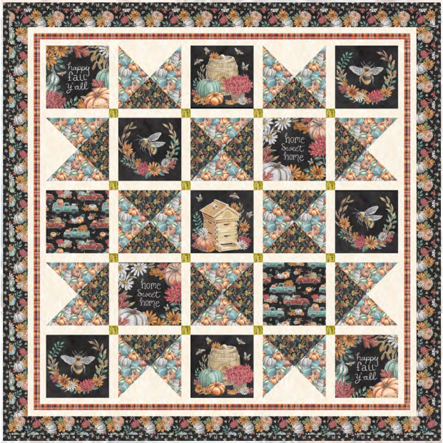 Late Summer Harvest Blessed Bounty Quilt Kit-Blank Quilting Corporation-My Favorite Quilt Store