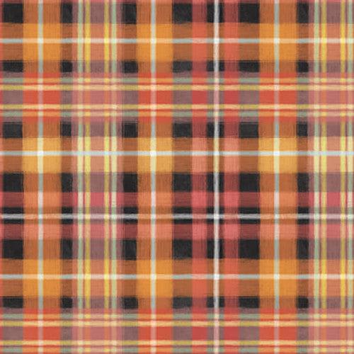 Late Summer Harvest Orange Plaid Fabric-Blank Quilting Corporation-My Favorite Quilt Store
