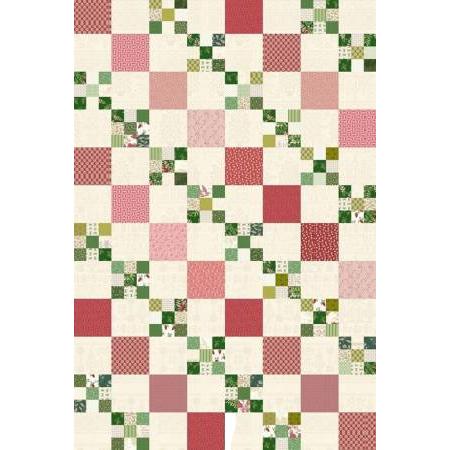 Laundry Basket Quilts Cranberry Chain Waffle Weave Kitchen Towel-Laundry Basket Quilts-My Favorite Quilt Store