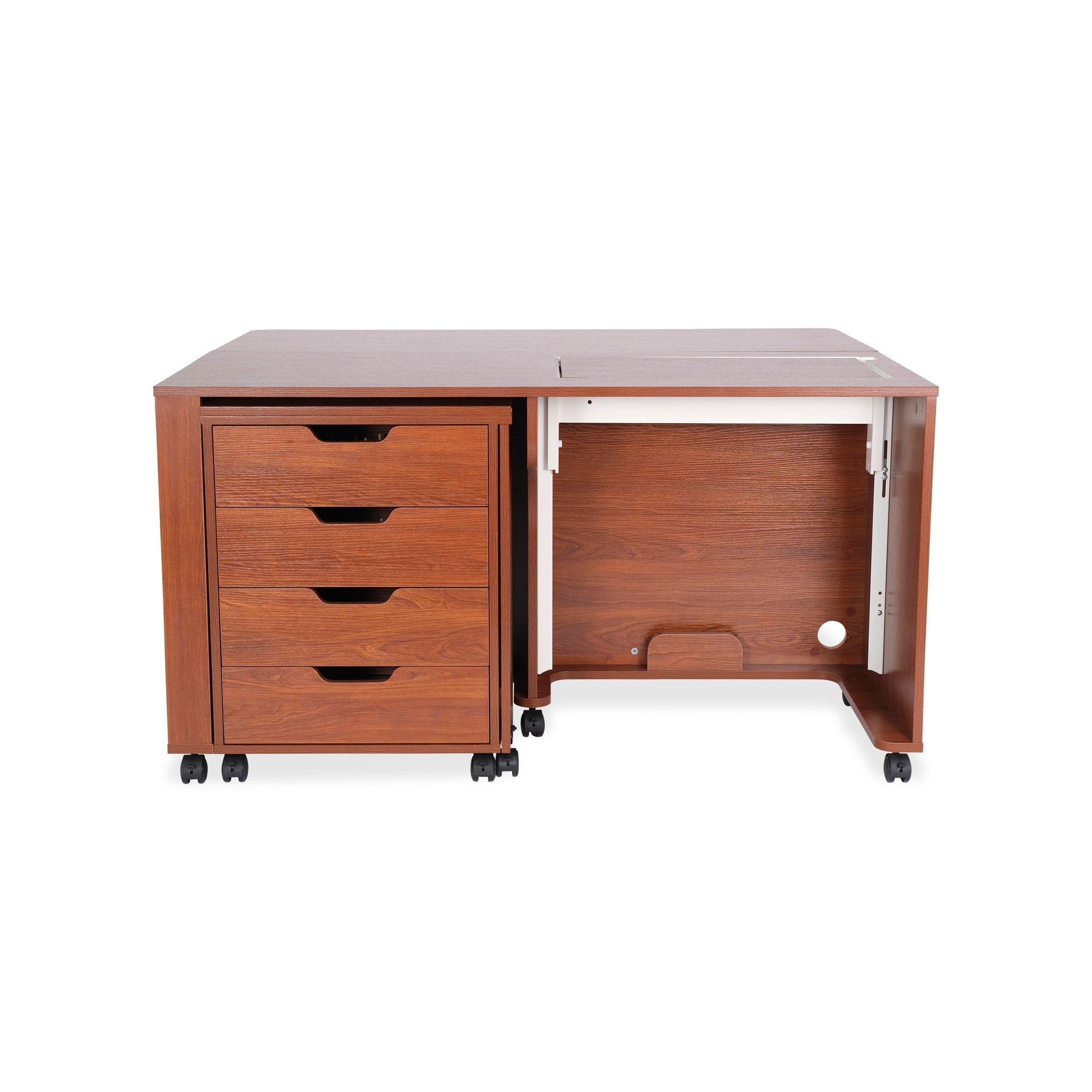 Laverne & Shirley Sewing Cabinet Teak-Arrow Classic Sewing Furniture-My Favorite Quilt Store