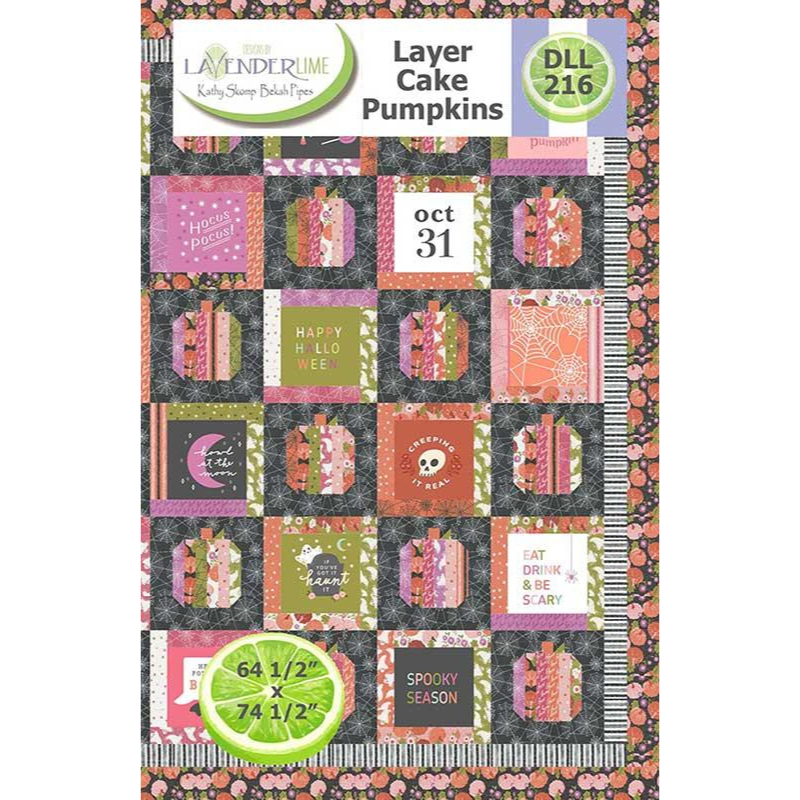 Layer Cake Pumpkins Quilt Pattern-Moda Fabrics-My Favorite Quilt Store