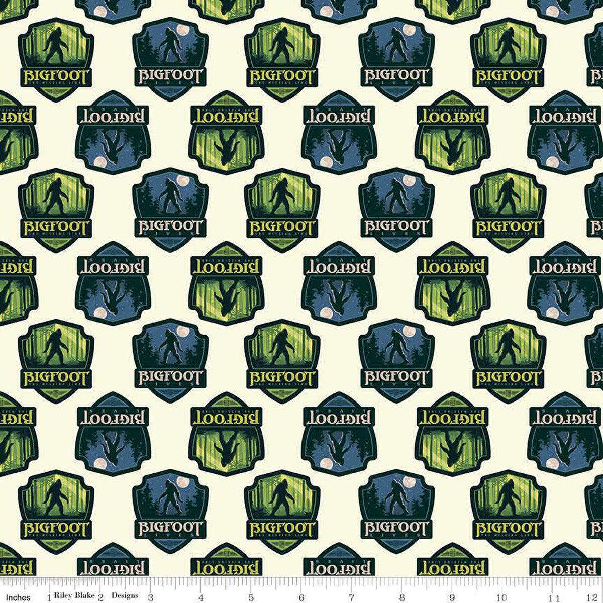 Legends of the National Parks Cream Shields Fabric-Riley Blake Fabrics-My Favorite Quilt Store