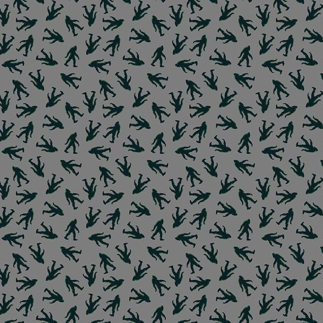 Legends of the National Parks Grey Bigfoot Toss Fabric-Riley Blake Fabrics-My Favorite Quilt Store