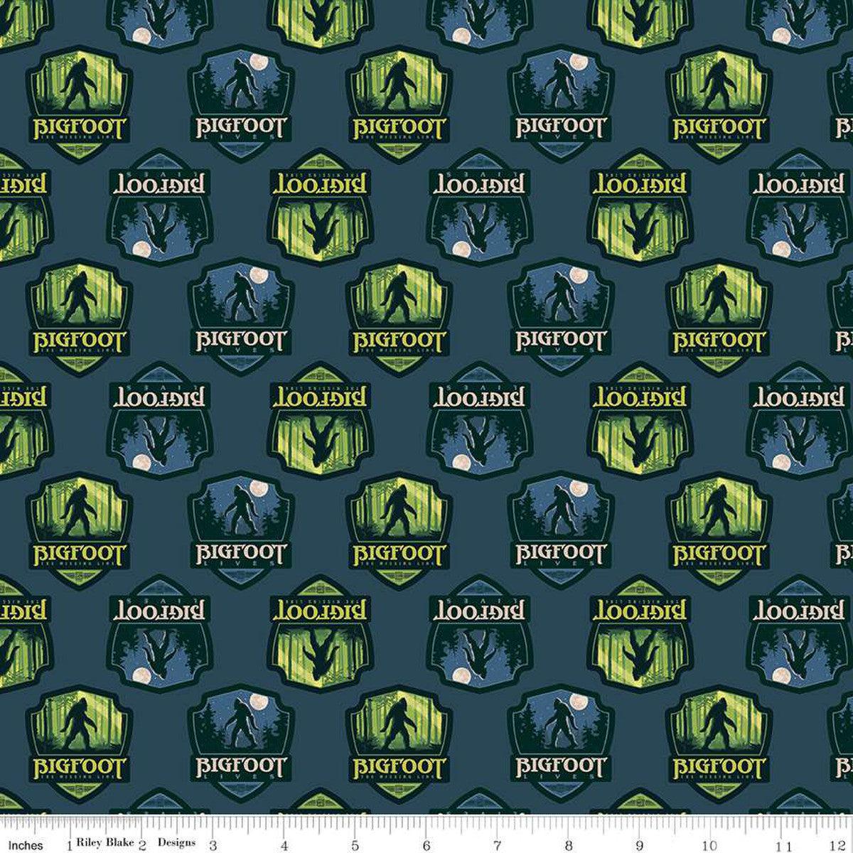 Legends of the National Parks Navy Shields Fabric-Riley Blake Fabrics-My Favorite Quilt Store