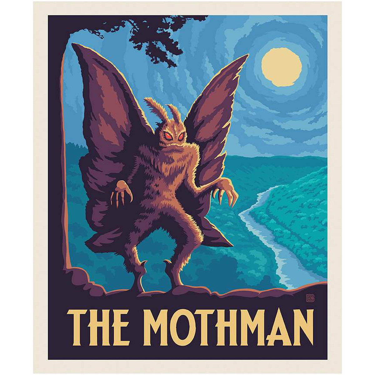 Legends of the National Parks The Mothman 36" Panel
