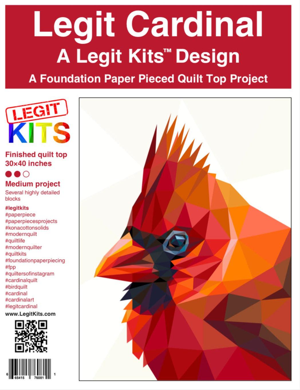 Legit Cardinal Quilt Kit-Legit Kits-My Favorite Quilt Store