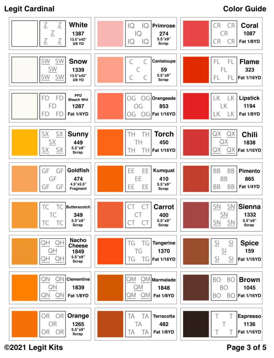 Legit Cardinal Quilt Kit-Legit Kits-My Favorite Quilt Store