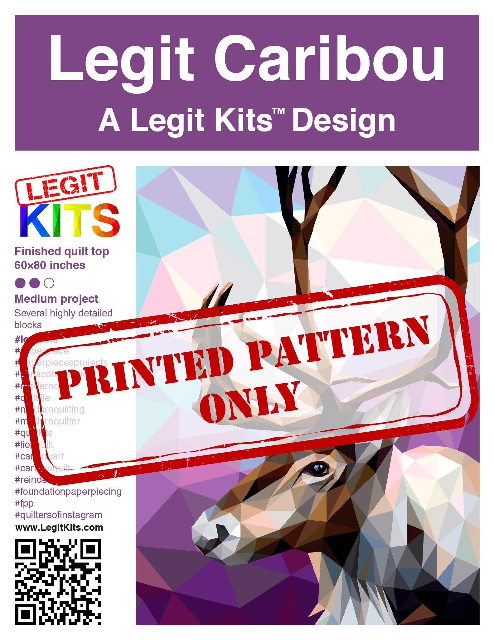 Legit Caribou Pattern-Legit Kits-My Favorite Quilt Store
