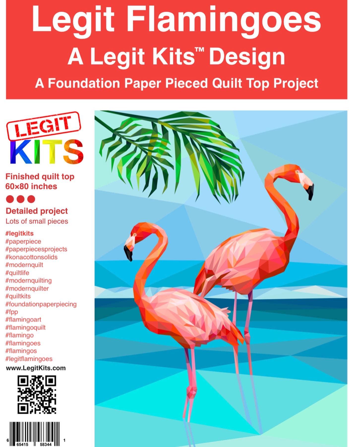 Legit Flamingoes Quilt Kit-Legit Kits-My Favorite Quilt Store