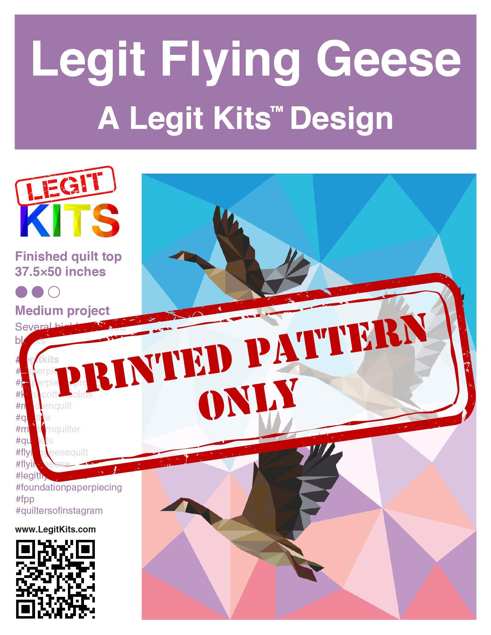Legit Flying Geese Pattern-Legit Kits-My Favorite Quilt Store