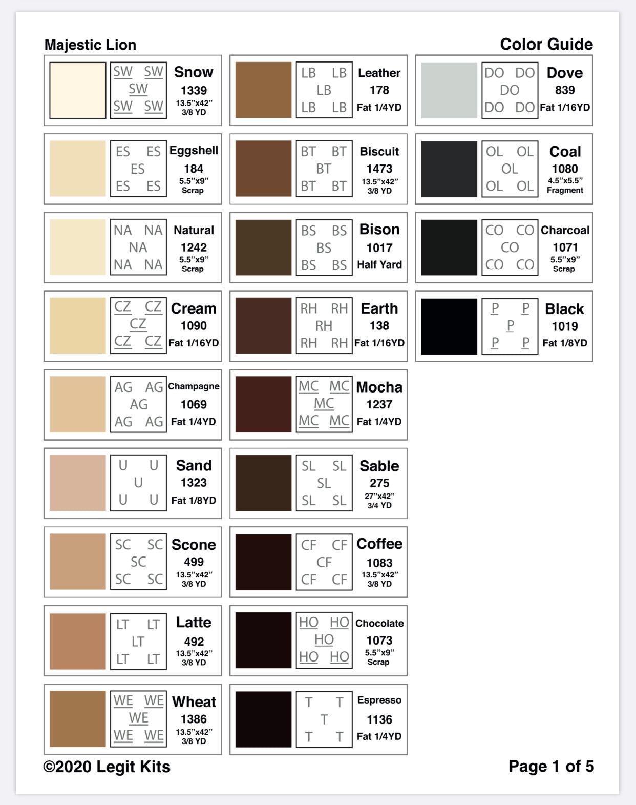 Legit Lion Pattern-Legit Kits-My Favorite Quilt Store