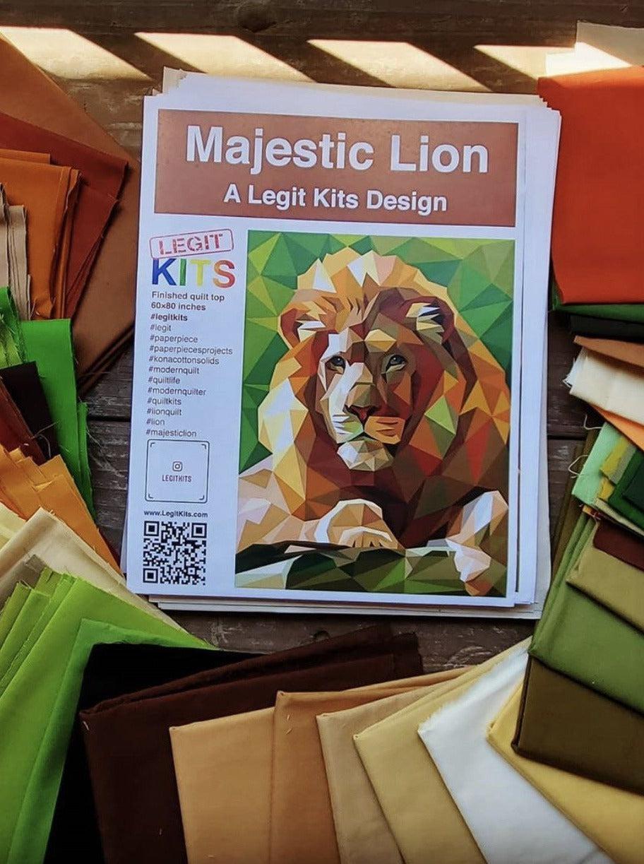 Legit Lion Quilt Kit-Legit Kits-My Favorite Quilt Store