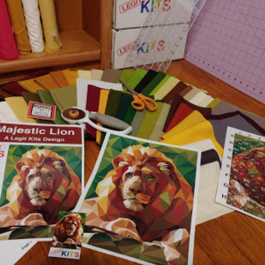 Legit Lion Quilt Kit-Legit Kits-My Favorite Quilt Store