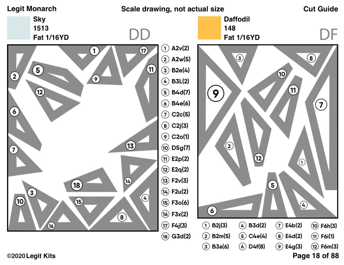 Legit Monarch Pattern-Legit Kits-My Favorite Quilt Store