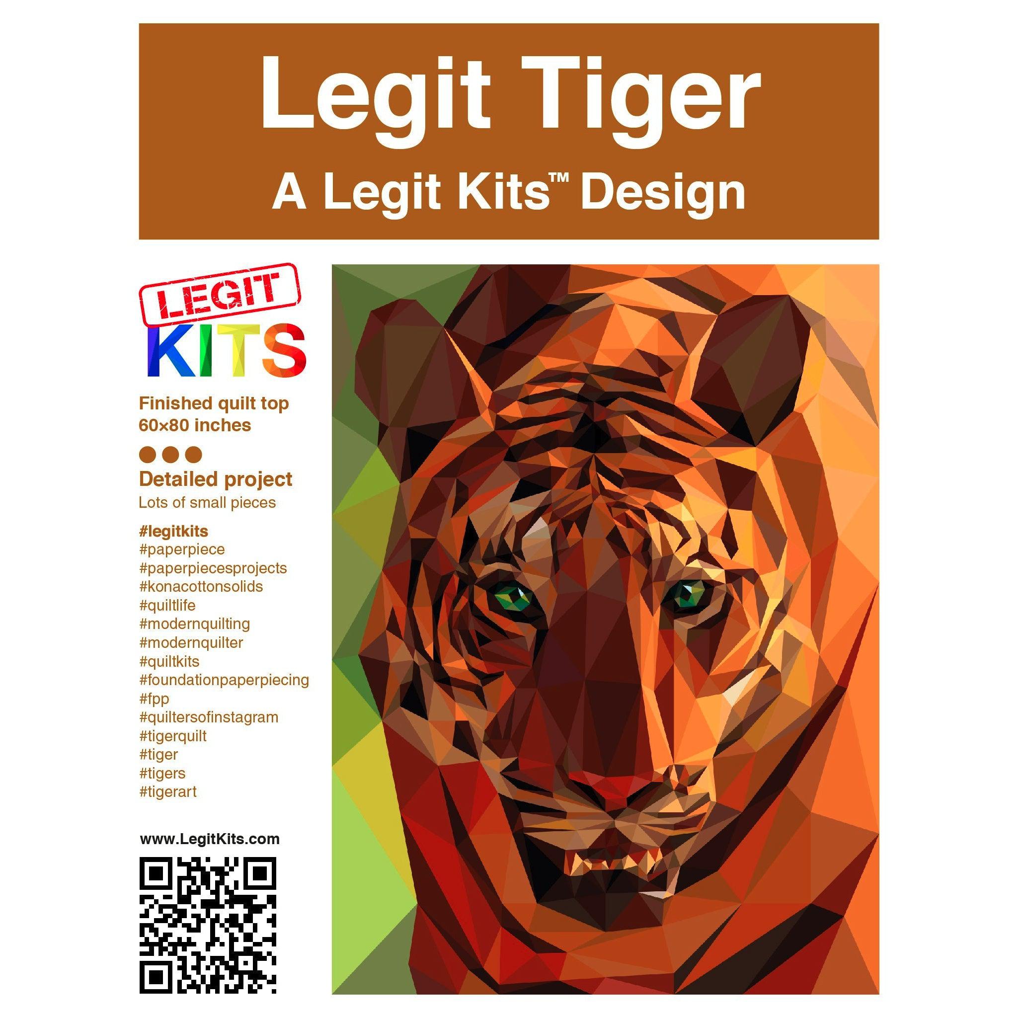 Legit Tiger Pattern-Legit Kits-My Favorite Quilt Store