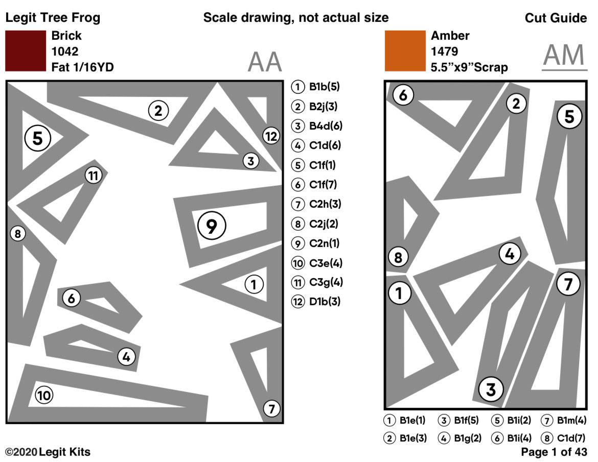 Legit Tree Frog Pattern-Legit Kits-My Favorite Quilt Store