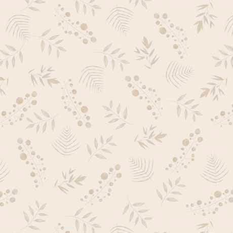 Les Femmes Fashionista Cream Leaf Toss Fabric-QT Fabrics-My Favorite Quilt Store