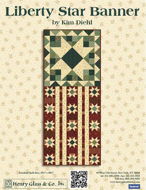 Liberty Star Banner Quilt Pattern - Free Pattern Download-Henry Glass Fabrics-My Favorite Quilt Store