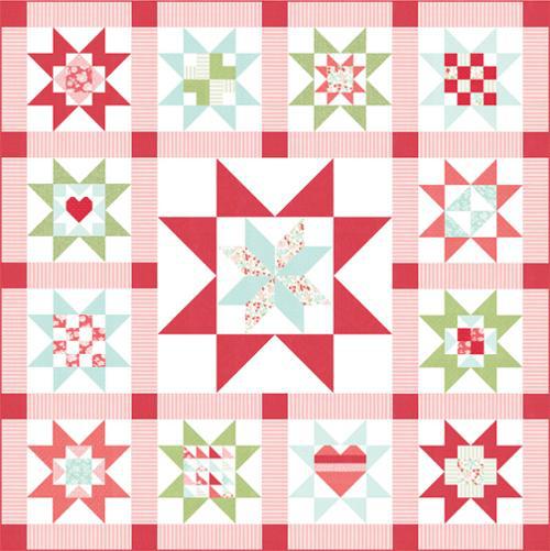 Lighthearted Adore Quilt Kit-Moda Fabrics-My Favorite Quilt Store