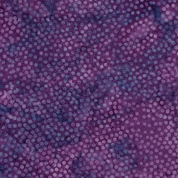 Limerick Purple Jelly Spots Batik Fabric