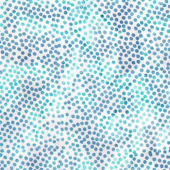 Limerick White Spots Batik Fabric