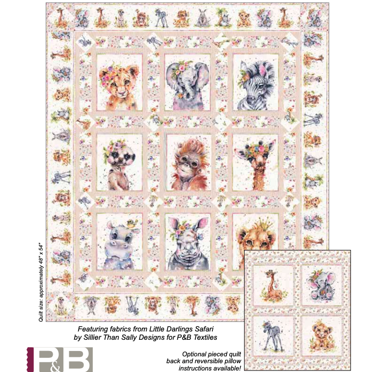 Little Darlings Safari Quilt Pattern - Free Digital Download