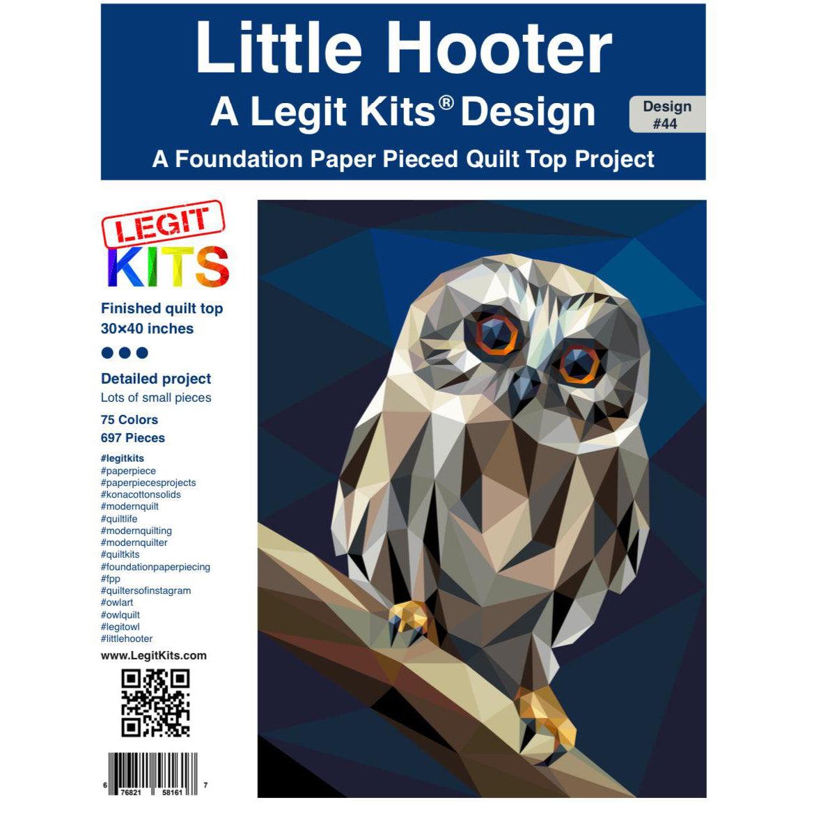 Little Hooter Pattern-Legit Kits-My Favorite Quilt Store