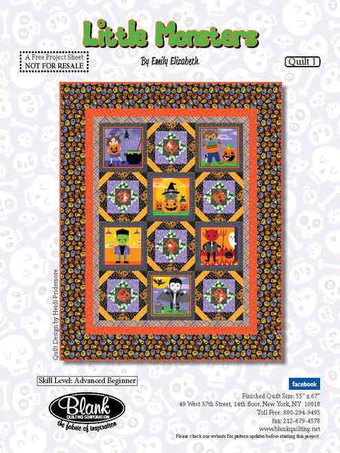 Little Monsters Quilt One Pattern - Free Digital Download-Blank Quilting Corporation-My Favorite Quilt Store