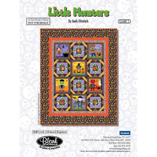 Little Monsters Quilt One Pattern - Free Digital Download