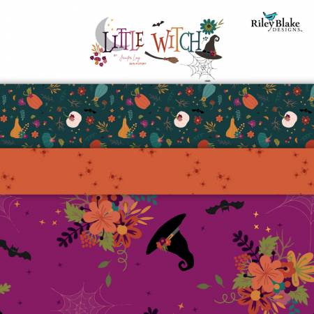 Little Witch Fat Quarter Bundle 22pc.-Riley Blake Fabrics-My Favorite Quilt Store