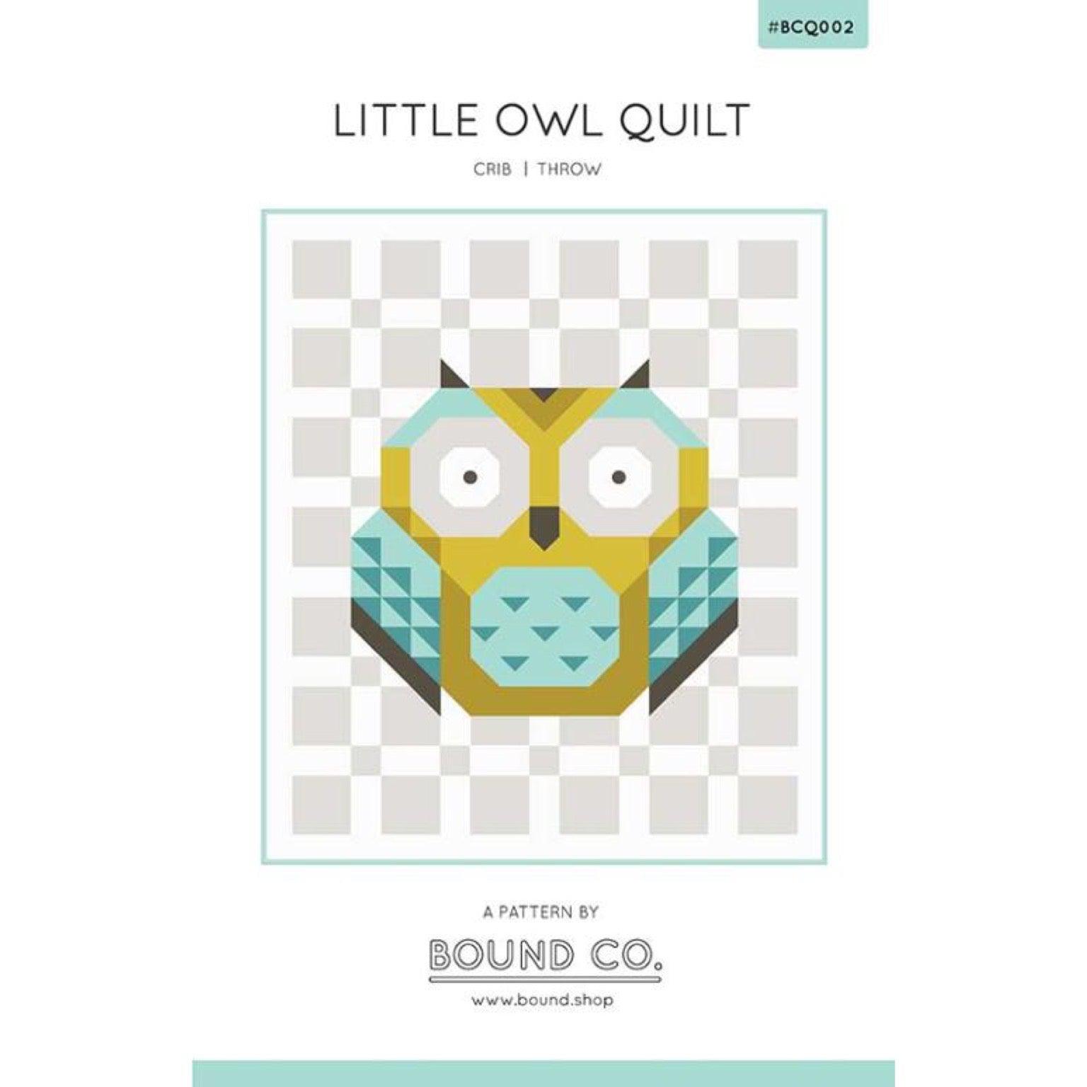 Litttle Owl Quilt Pattern-Bound Co.-My Favorite Quilt Store