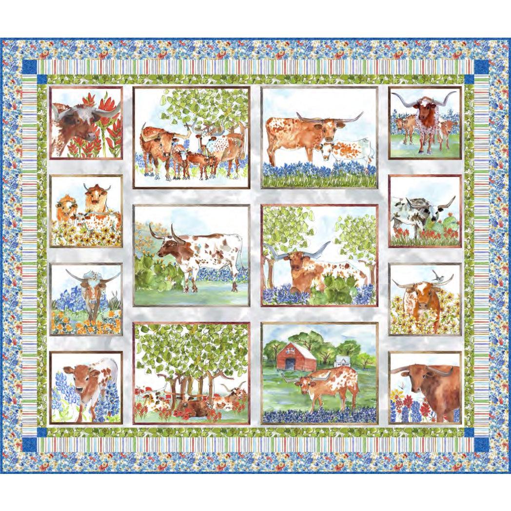 Longhorns Quilt Pattern - Free Digital Download-QT Fabrics-My Favorite Quilt Store