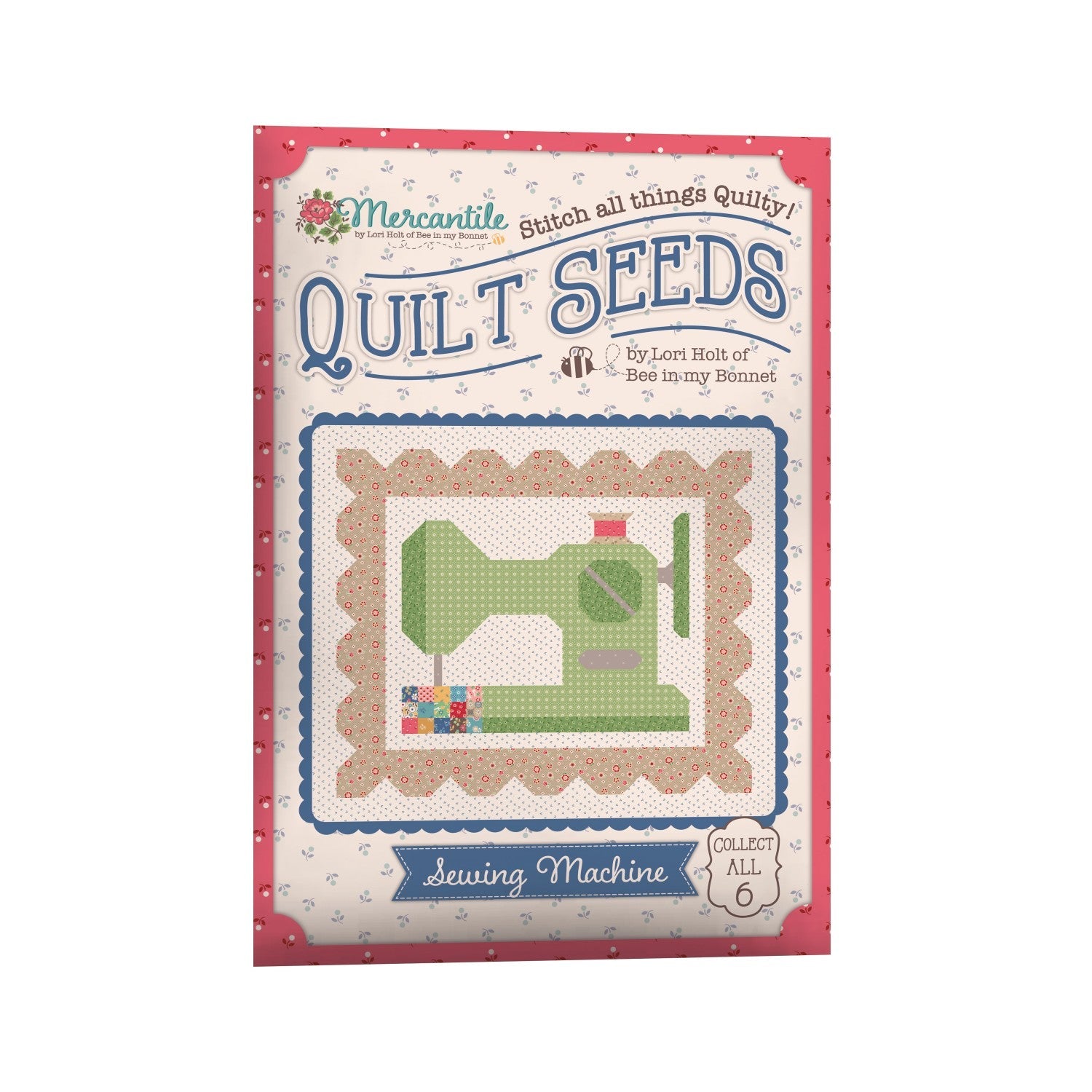 Lori Holt Mercantile Quilt Seeds Pattern Sewing Machine-Riley Blake Fabrics-My Favorite Quilt Store