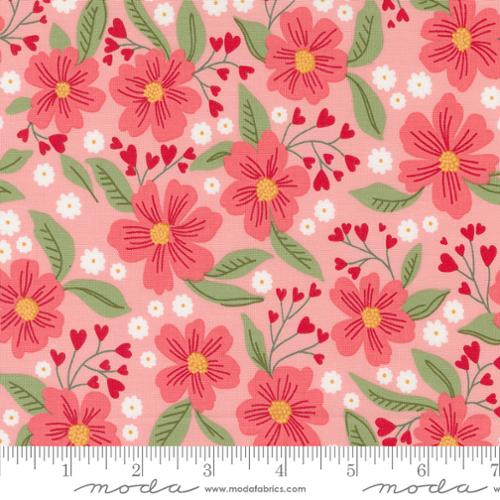 Love Blooms Blush Love in Bloom Florals Fabric-Moda Fabrics-My Favorite Quilt Store