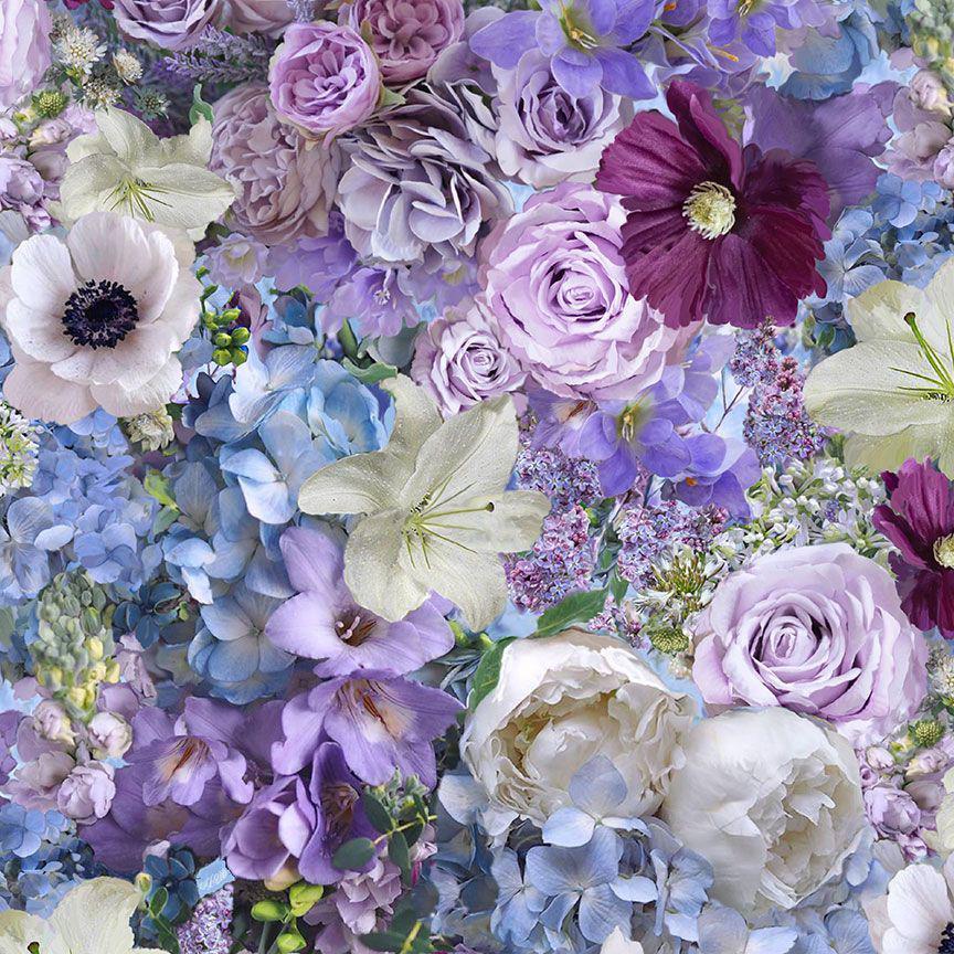 Love Letter Multi Fancy Floral Bouquet Fabric