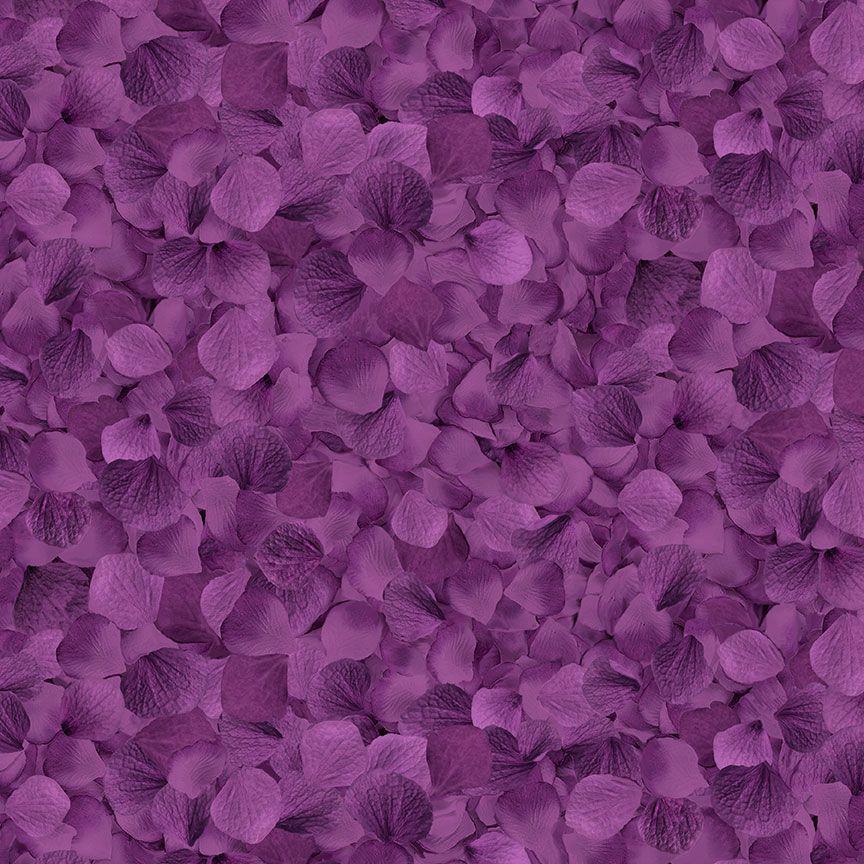 Love Letter Plum Packed Rose Petal Fabric