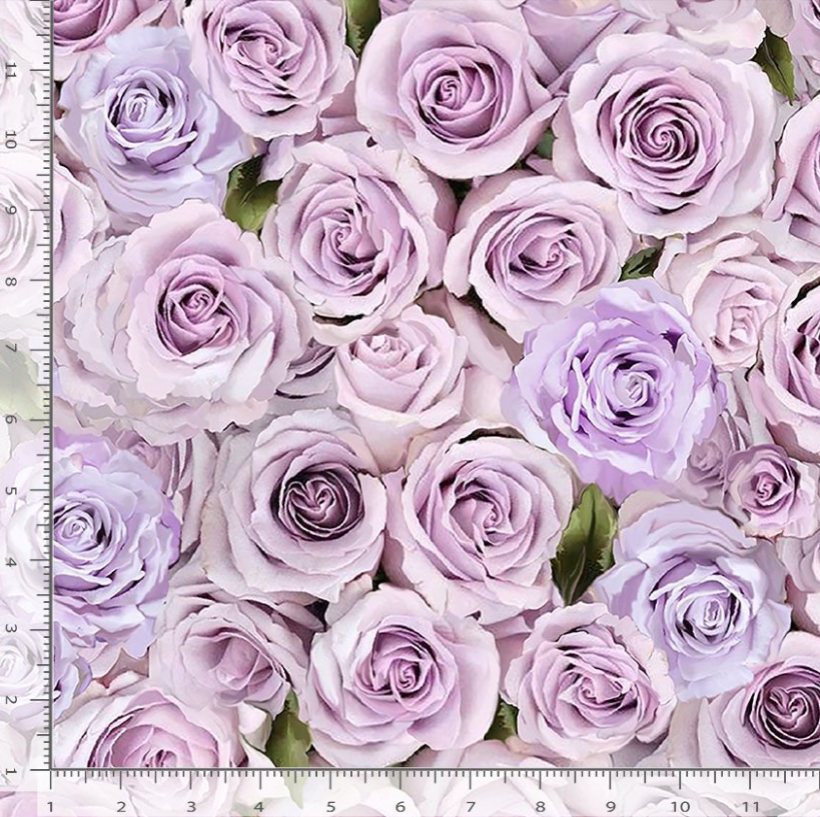 Love Letter Rose Packed Roses Fabric-Timeless Treasures-My Favorite Quilt Store