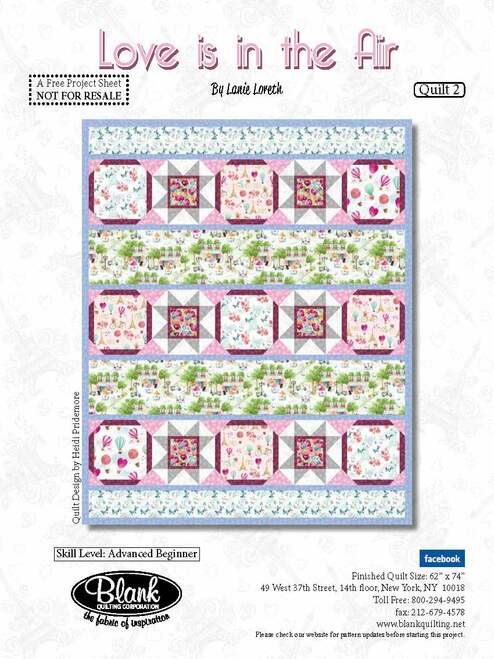Love is in the Air Patchwork Quilt Pattern - Free Digital Download-Blank Quilting Corporation-My Favorite Quilt Store
