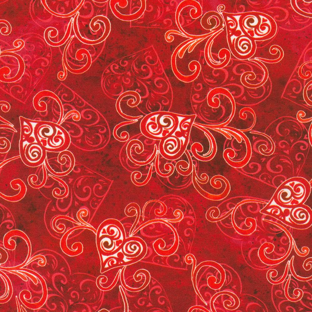 Lovely Day Red Heart Valentine Fabric
