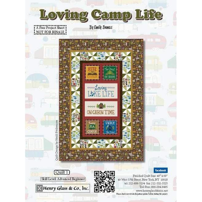 Loving Camp Life Panel Quilt Pattern - Free Digital Download