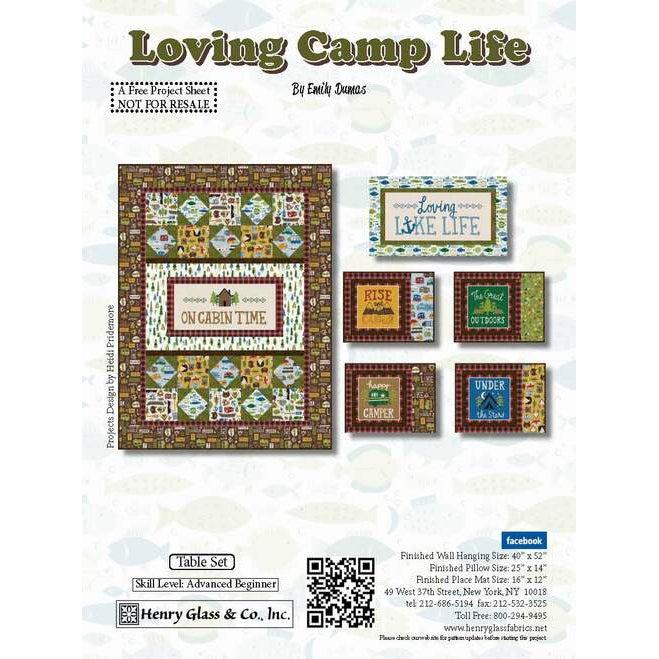 Loving Camp Life Table Set Pattern - Free Digital Download-Henry Glass Fabrics-My Favorite Quilt Store