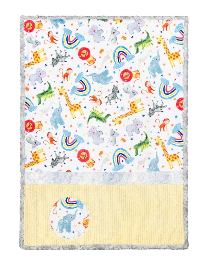 Lullaby Animal Crackers Cuddle Quilt Kit-Shannon Fabrics-My Favorite Quilt Store