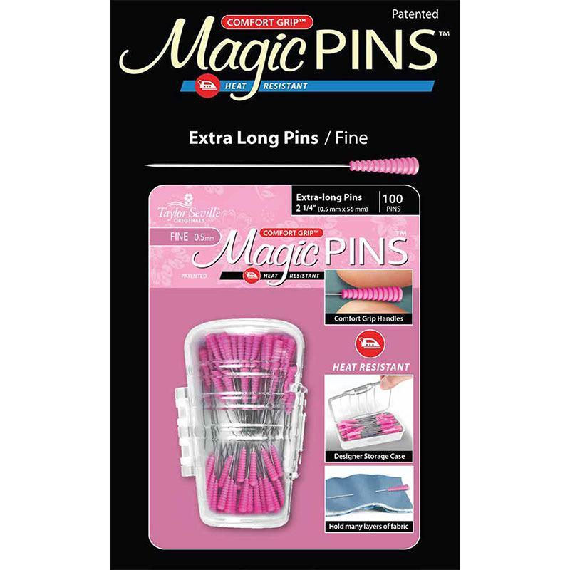 Magic Pins Extra Long Regular 100ct.-Taylor Seville-My Favorite Quilt Store