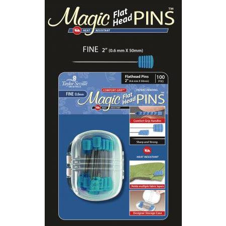 Magic Pins Flat Head Fine 100pc.-Taylor Seville-My Favorite Quilt Store