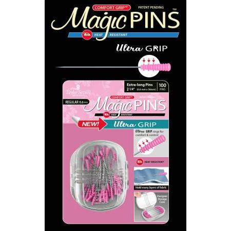 Magic Pins Ultra Grip Extra Long Regular 100ct.-Taylor Seville-My Favorite Quilt Store