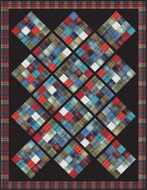 Mammoth Flannel Plaid Stones Quilt Pattern - Free Pattern Download-Robert Kaufman-My Favorite Quilt Store