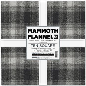 Mammoth Flannel Shadow and Light 10" Layer Cake 42pc.