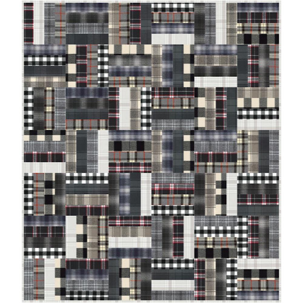 Mammoth Flannel Times Ten Shadows and Light Quilt Kit-Robert Kaufman-My Favorite Quilt Store