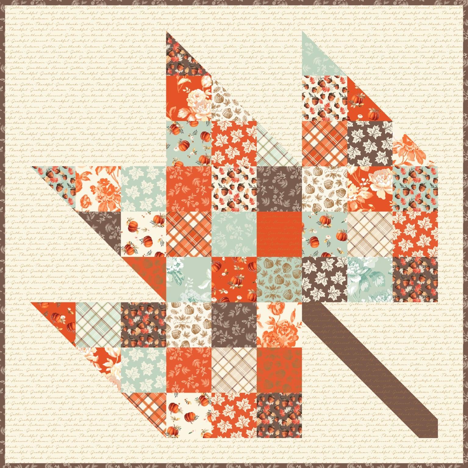 Maple Leaf Quilt Pattern - Free Digital Download